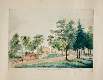 Elias Martin · ELIAS MARTIN, konturetsning, 1800-tal.