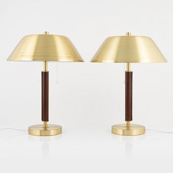 Bordslampor, ett par, Falkenbergs belysning, 1960-tal.