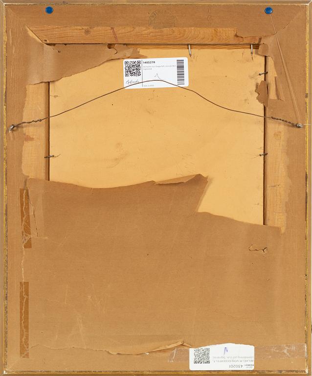 Wilhelm von Gegerfelt, olja på duk/papp-pannå, signerad.