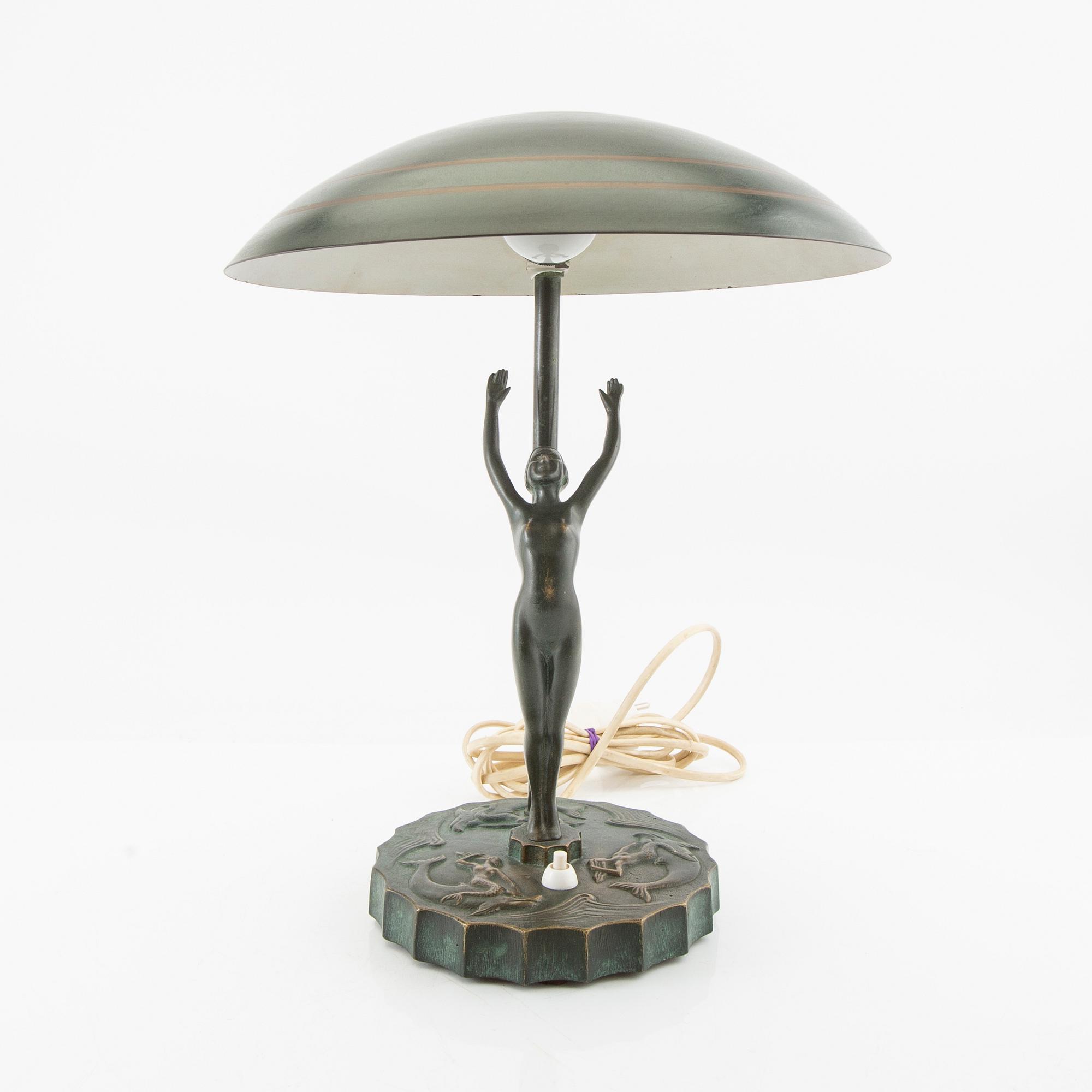 Bordslampa 1940-tal.