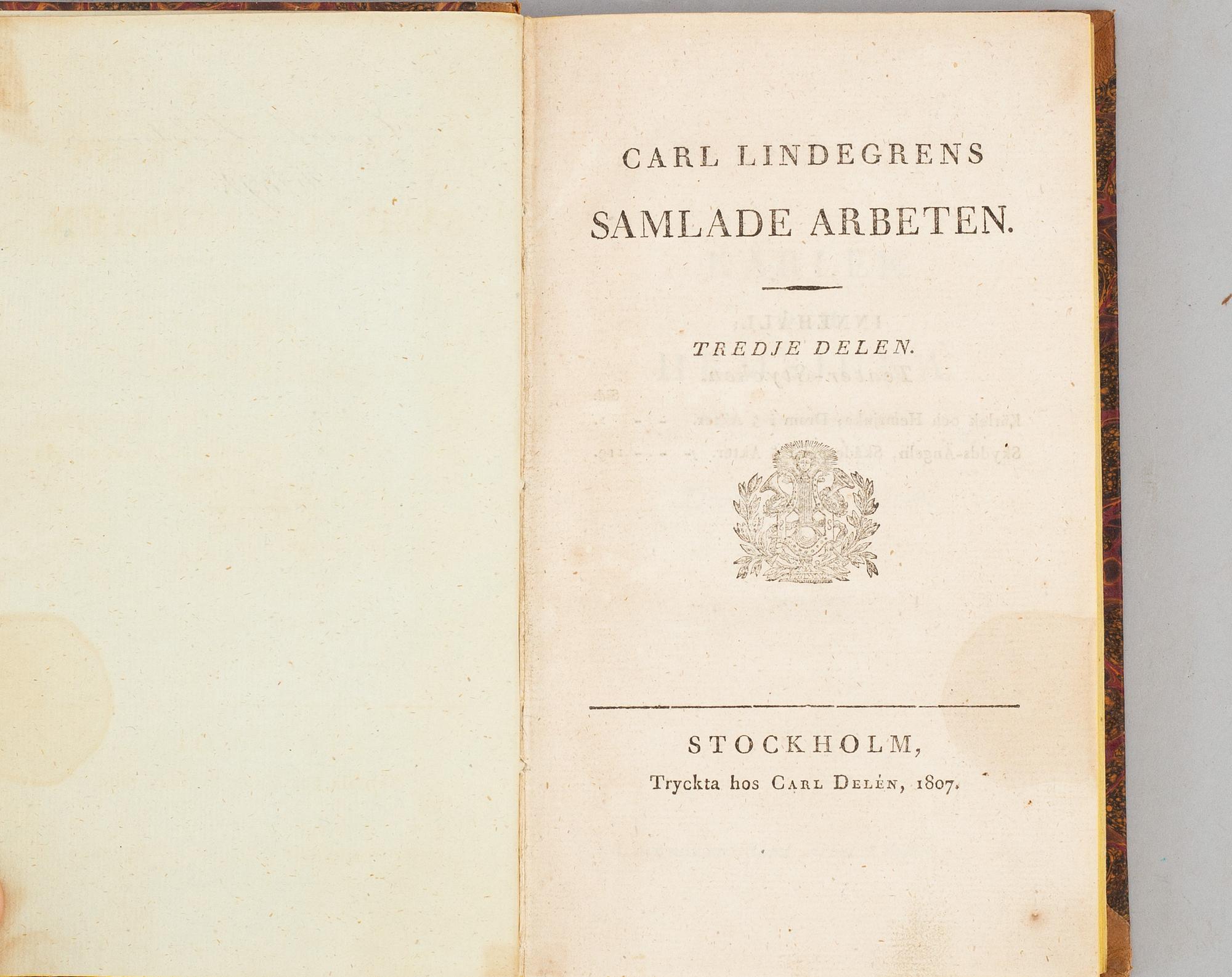 Äldre vitterhet, med Tessins brev till Gustaf III (7 vol).