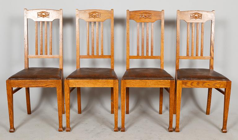 MATSALSMÖBEL, 5 delar, jugend, tidigt 1900-tal.