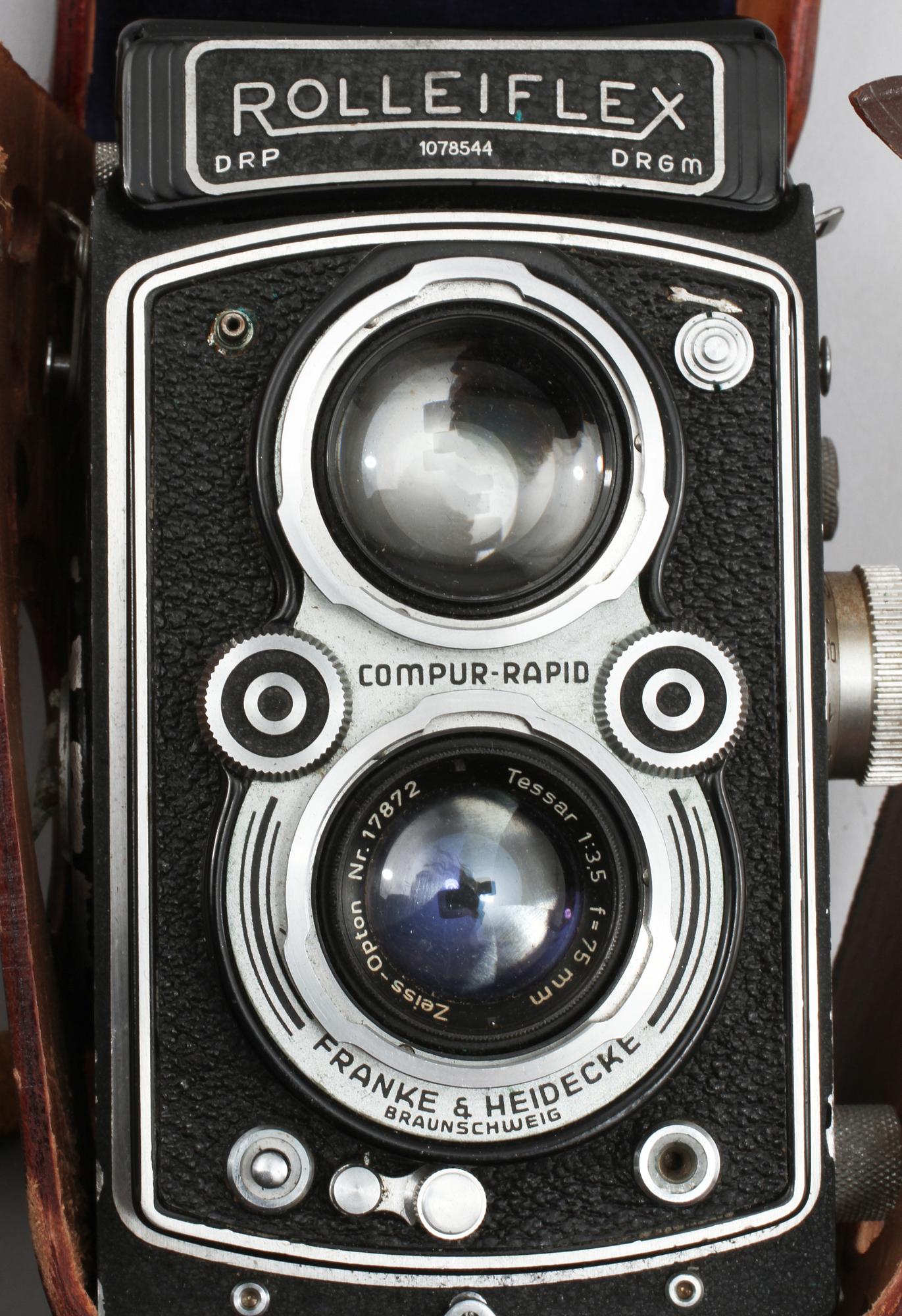 KAMERA, Rolleiflex, Franke & Heidecke, Braunschweig, 1900-talets mitt.