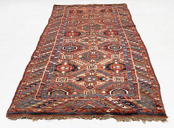 An antique Sauj Bulag runner, Eastern Kurdistan, c. 360 x 155.