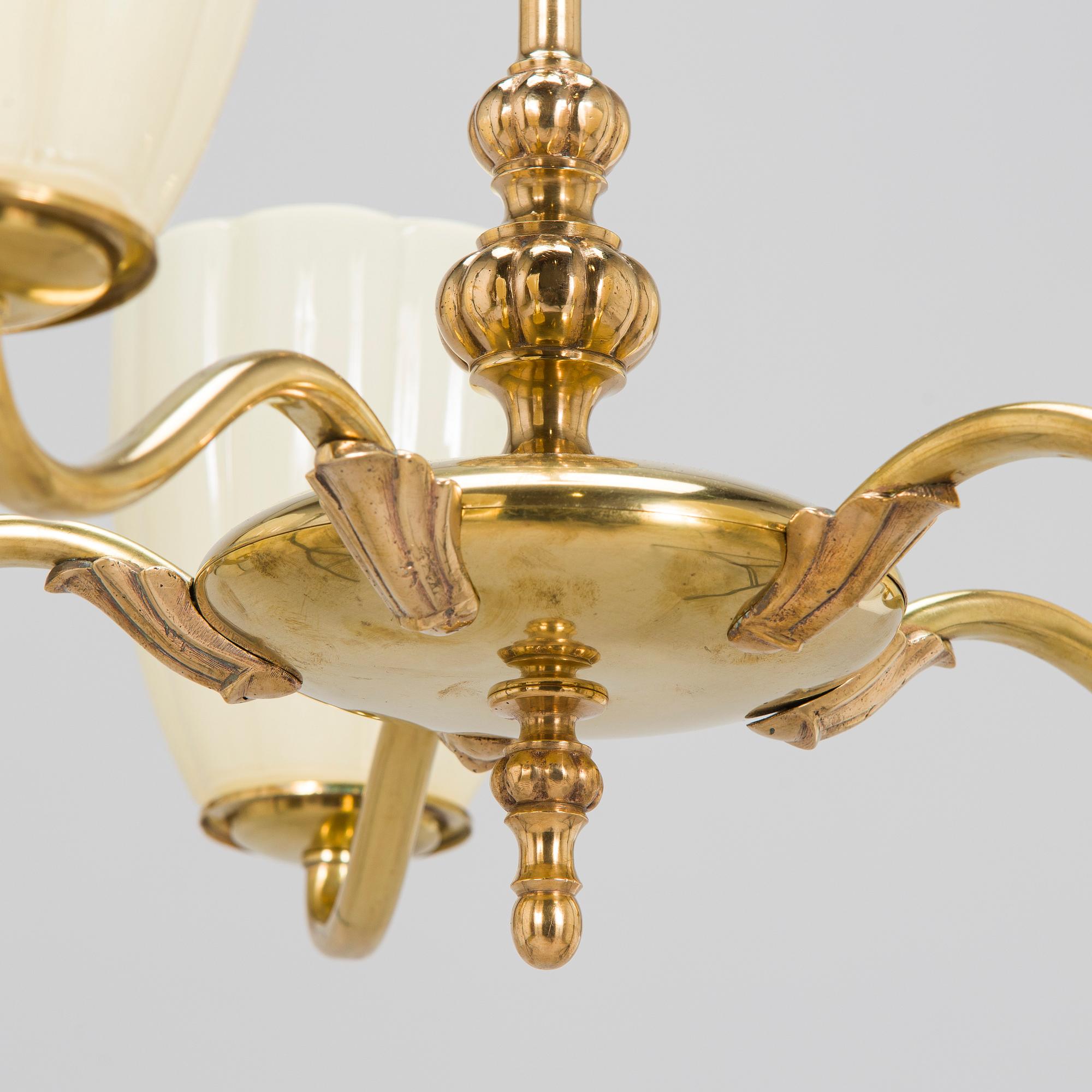 Paavo Tynell, taklampa, modell 1420/5, Taito, 1930-tal.