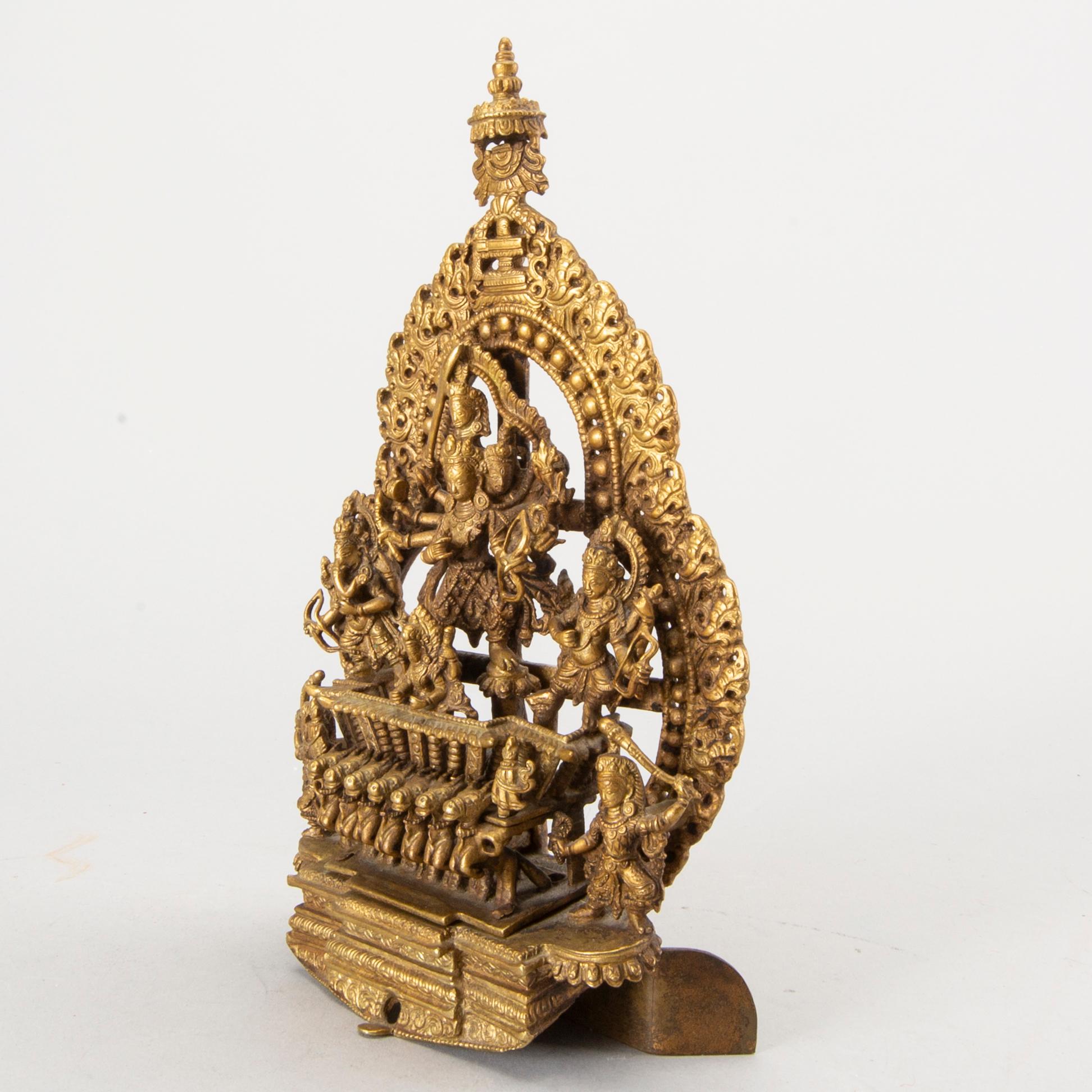 A Nepal bronze sculpture, from appr 1900.