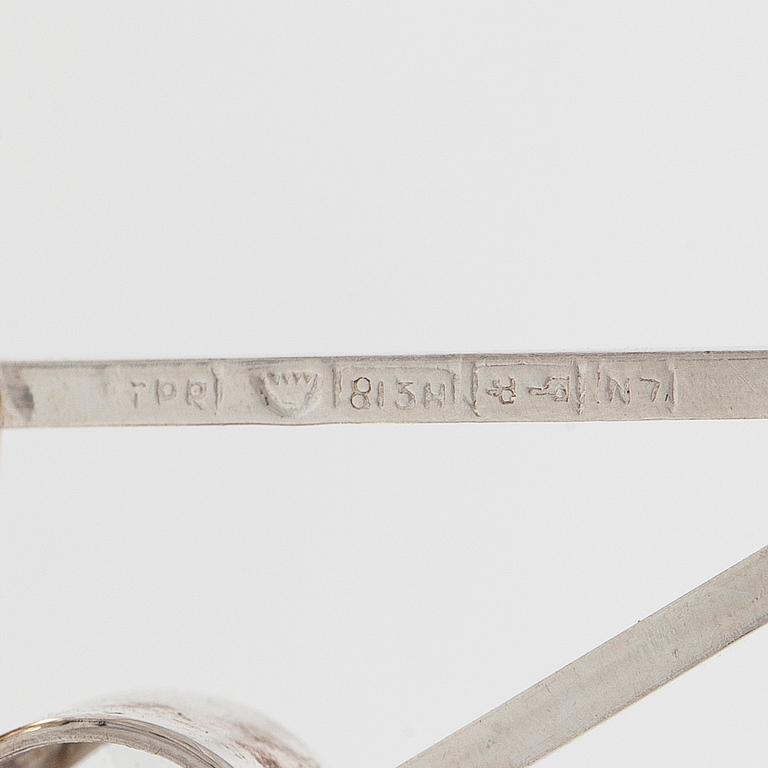 Tuomo Rissanen, halssmycke, bergskristall, silver, Kuopio 1966.