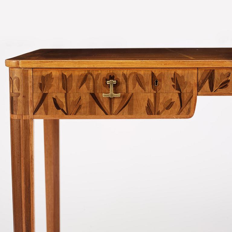 Carl Malmsten, a mahogany desk, Åtvidabergs Industrier, ca 1943.