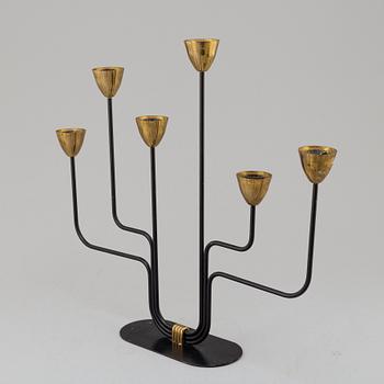 GUNNAR ANDER, a candelabrum, Ystad Metall, second half of the 20th century.