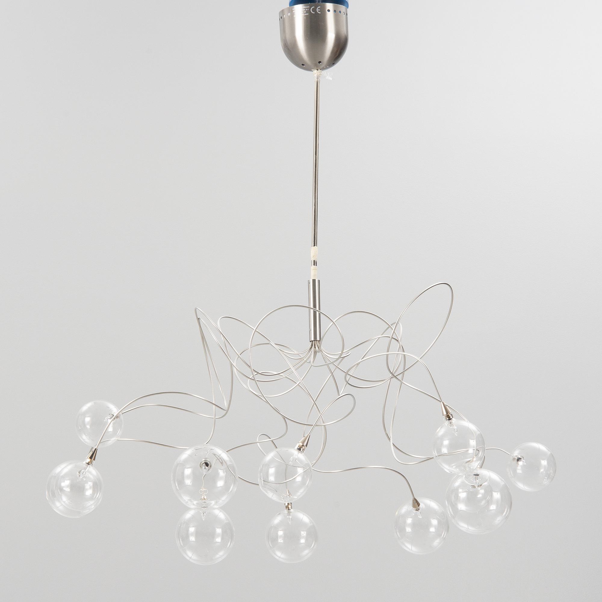 Harco Loor, a 'Bubbles' ceiling lamp, Harco Loor, Holland.