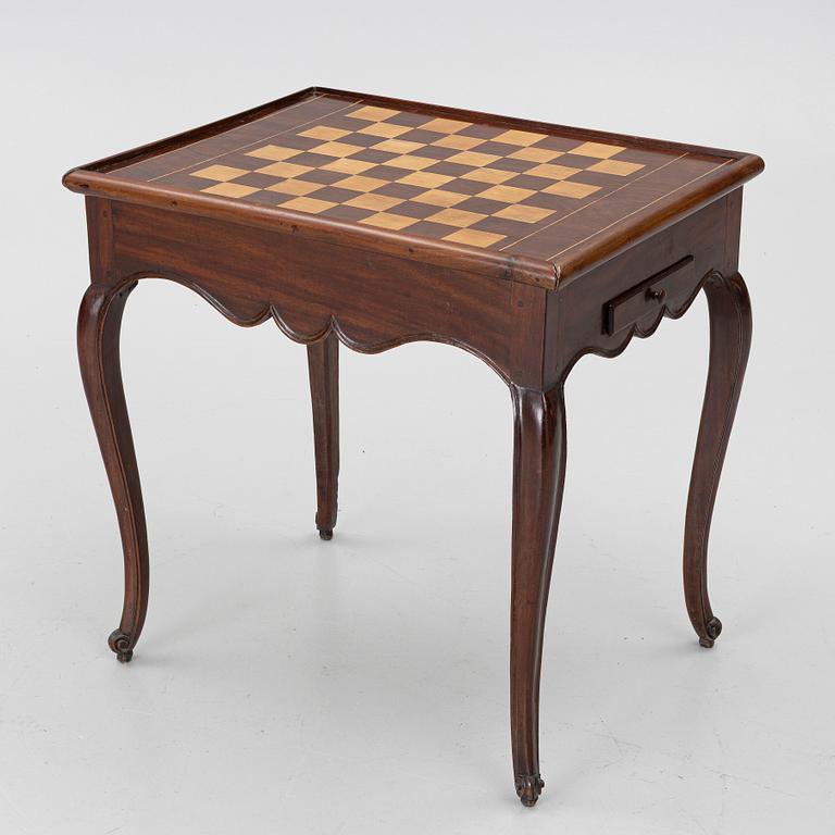 Table/game table, Rococo style, 19th century.