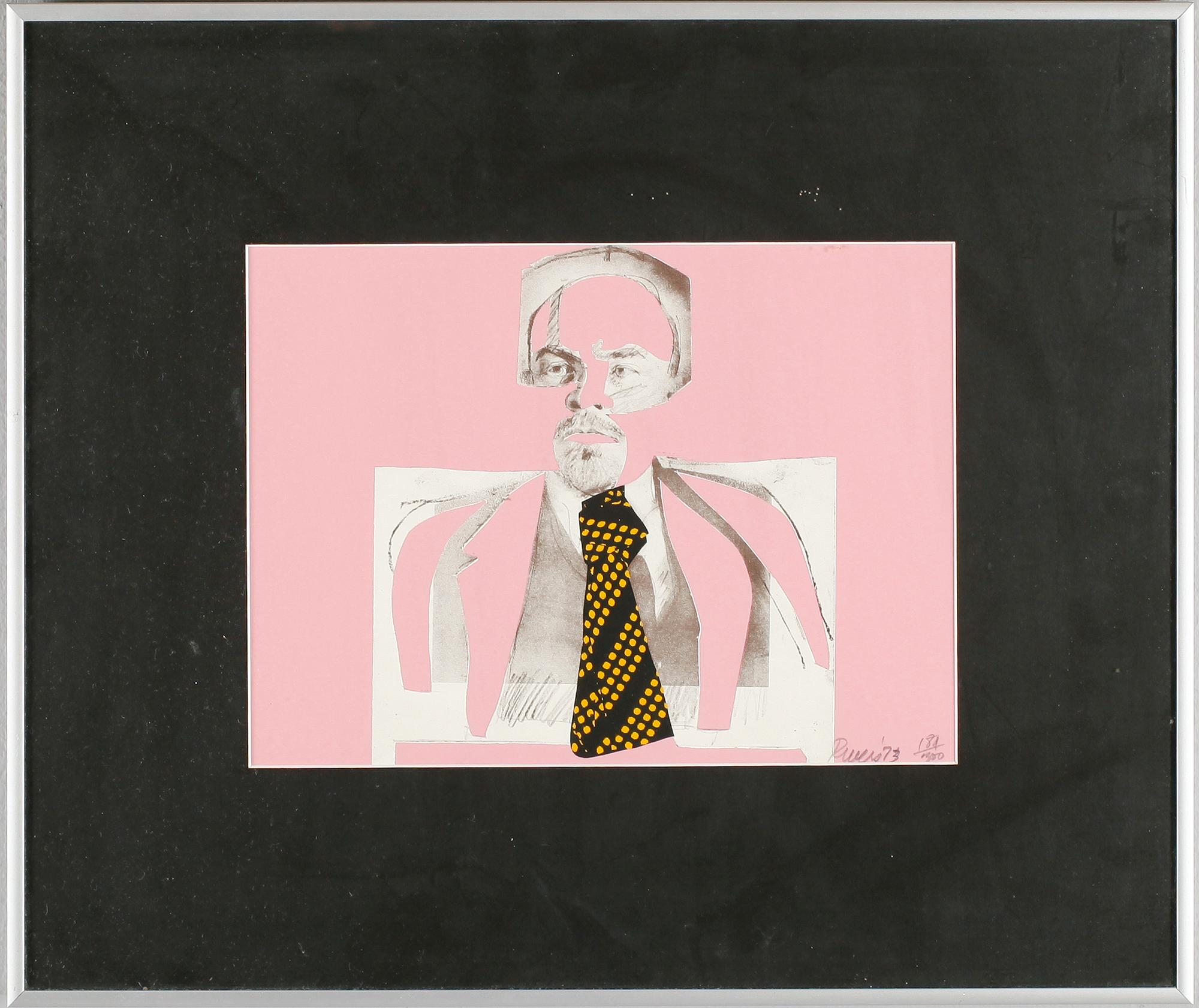 LARRY RIVERS, färglitografi, signerad och daterad 73, numrerad 181/300.