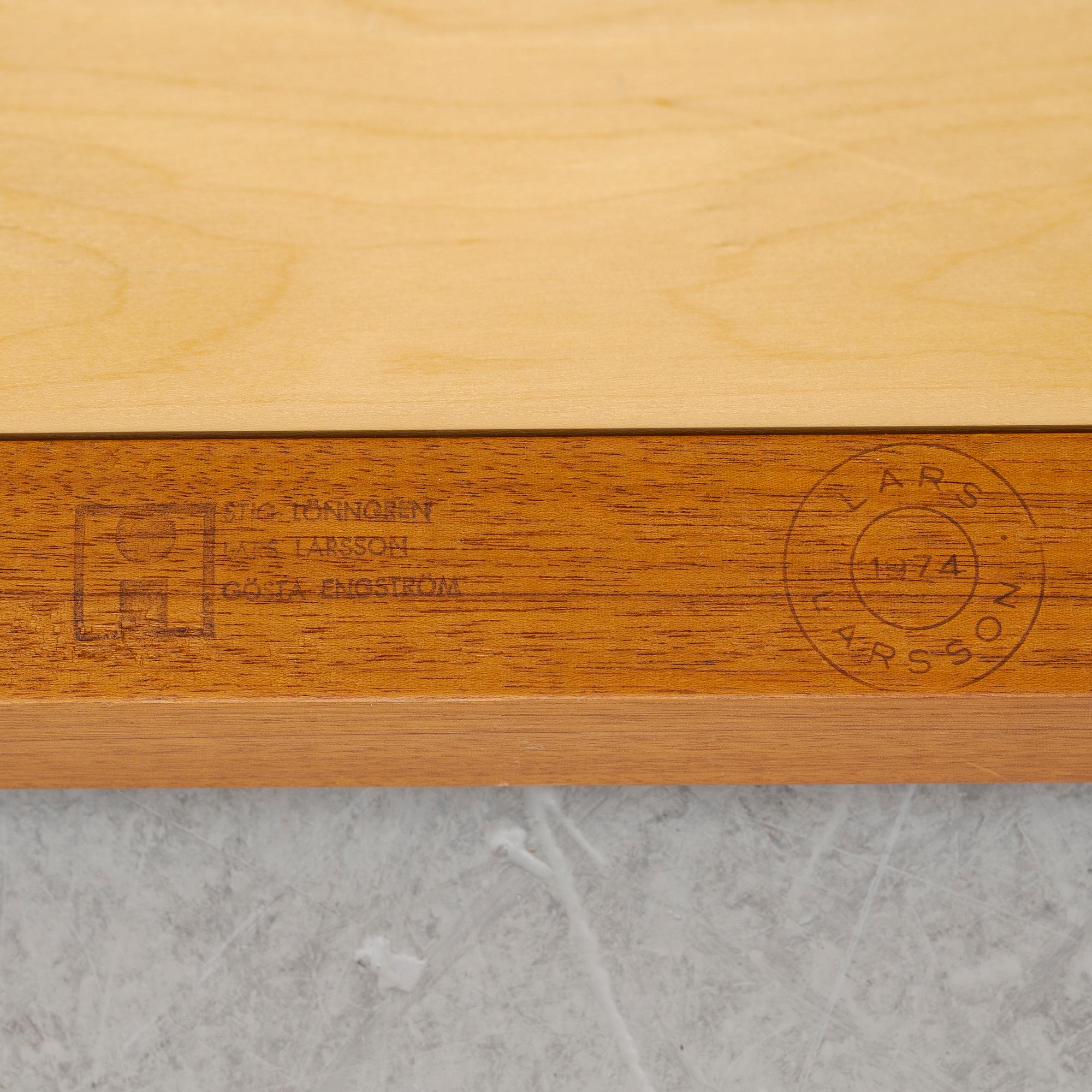 Stig Lönngren, a sofa, cabinetmaker Lars Larsson, HI-group, Stockholm, 1974.