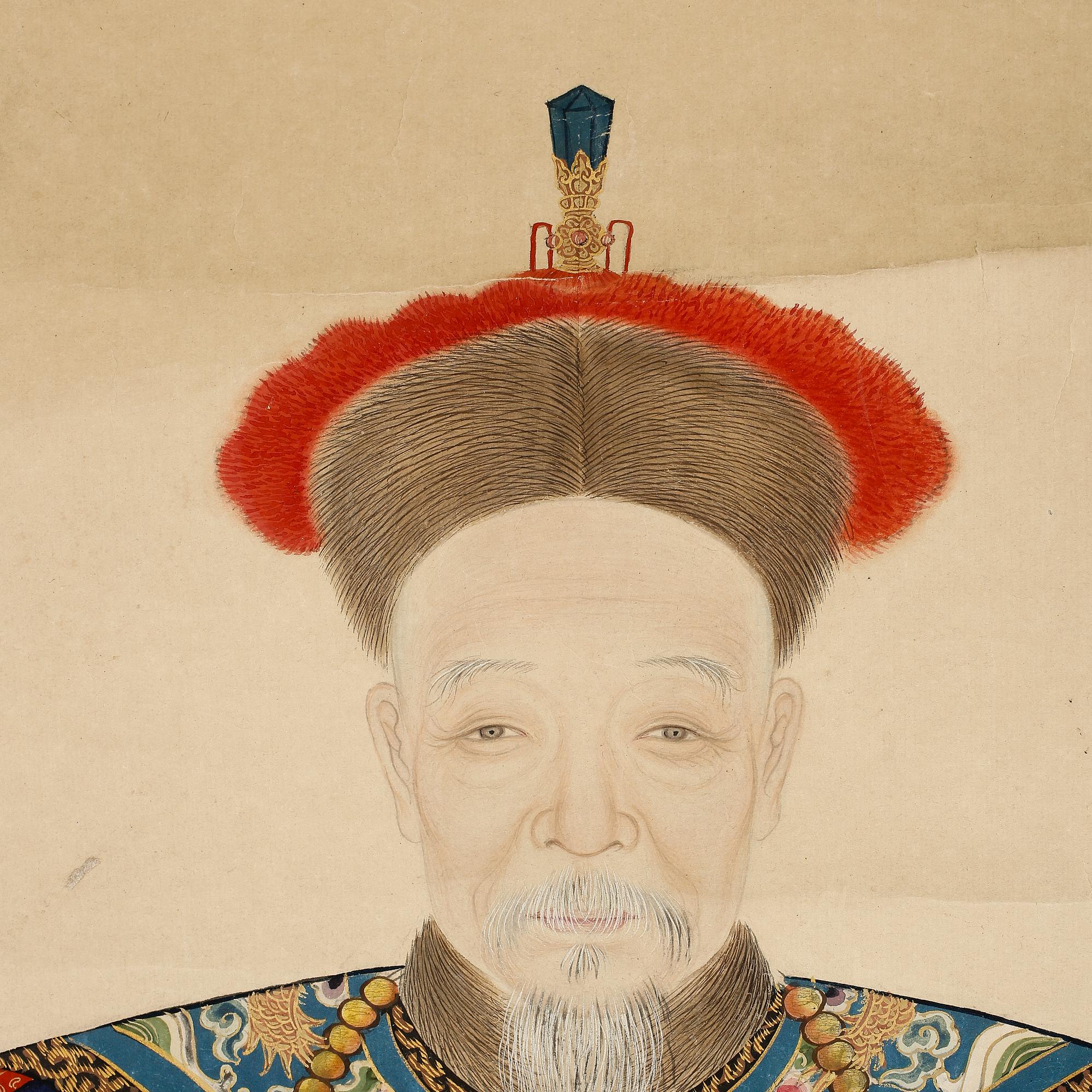 MÅLNING, Kina, omkring 1900.