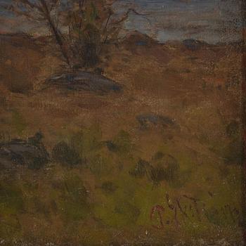 Per Ekström, Coastal landscape at sunset.