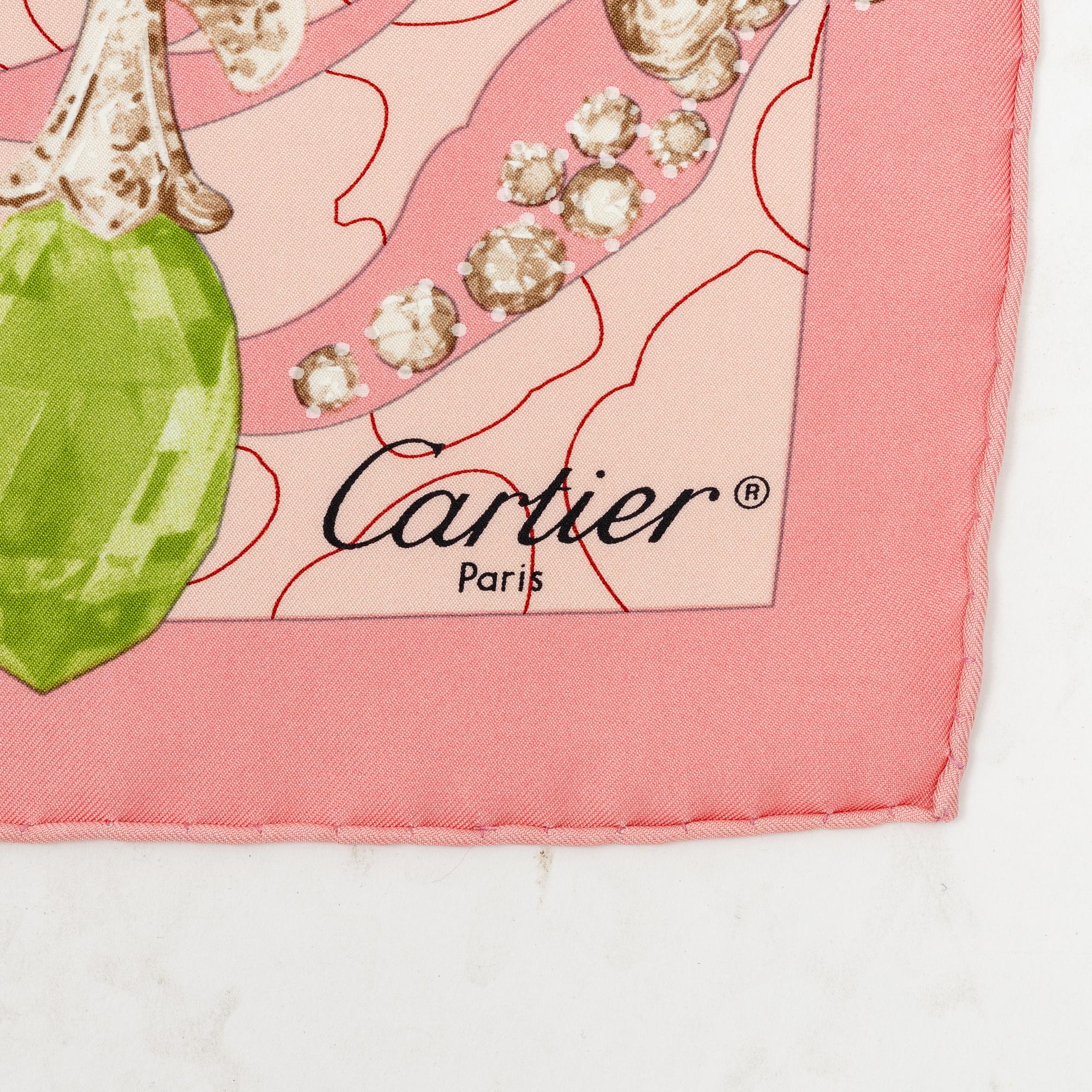 Cartier, a silk scarf.