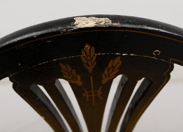 STOLAR, 3 st, sengustavianska, omkring år 1800.