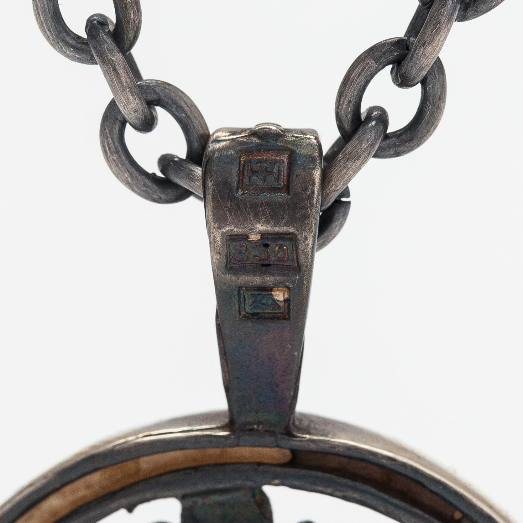 Jorma Laine, Halsband "Lemmikki", silver. Turun Hopea, Åbo.