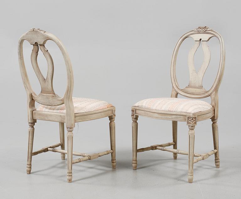 STOLAR, 4 st, gustaviansk stil, 1900-talets slut.