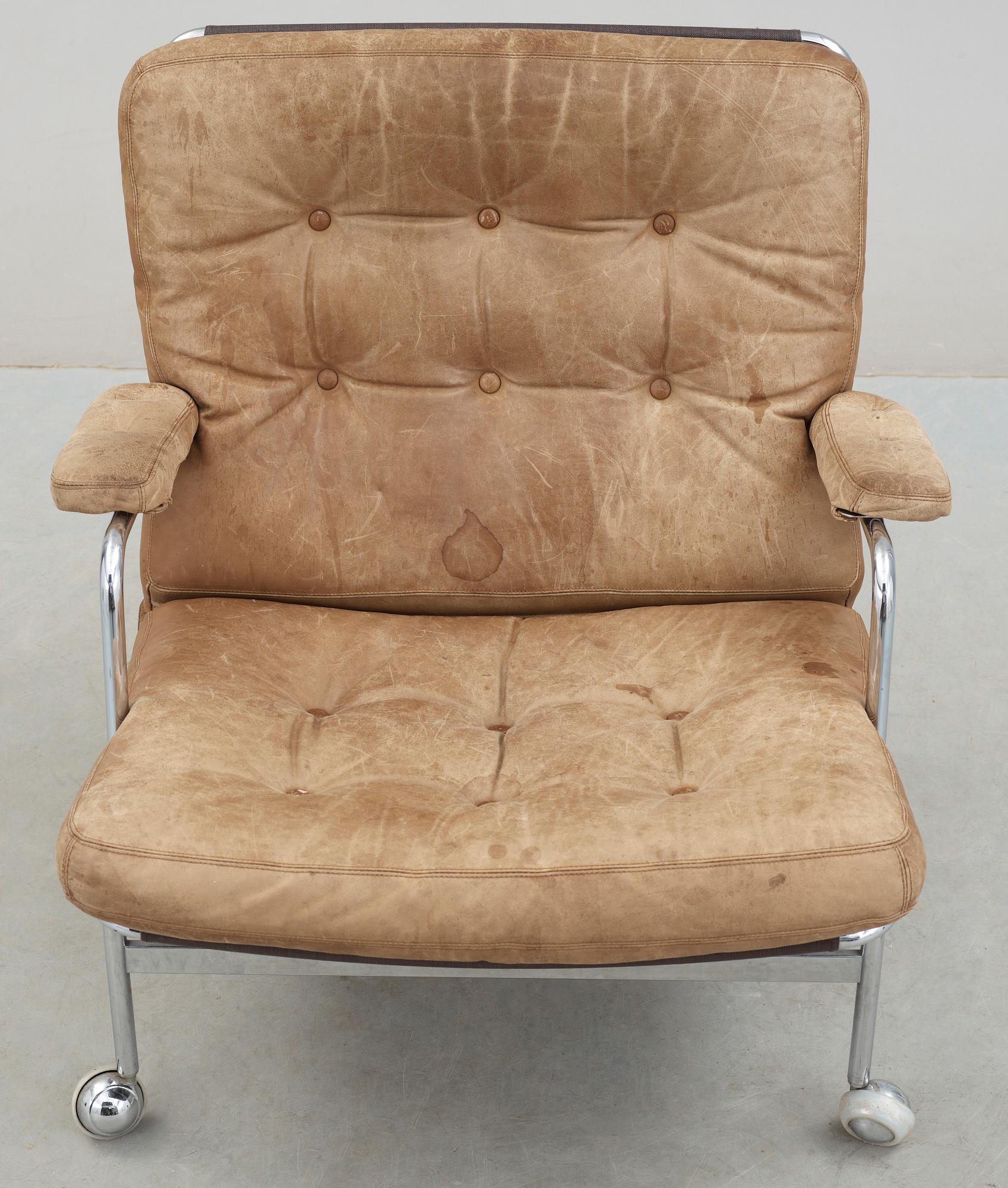 FÅTÖLJ, troligen Bruno Mathsson, Dux.