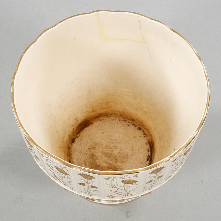 Earthenware flower pot, Rörstrand, first half of the 20th century.