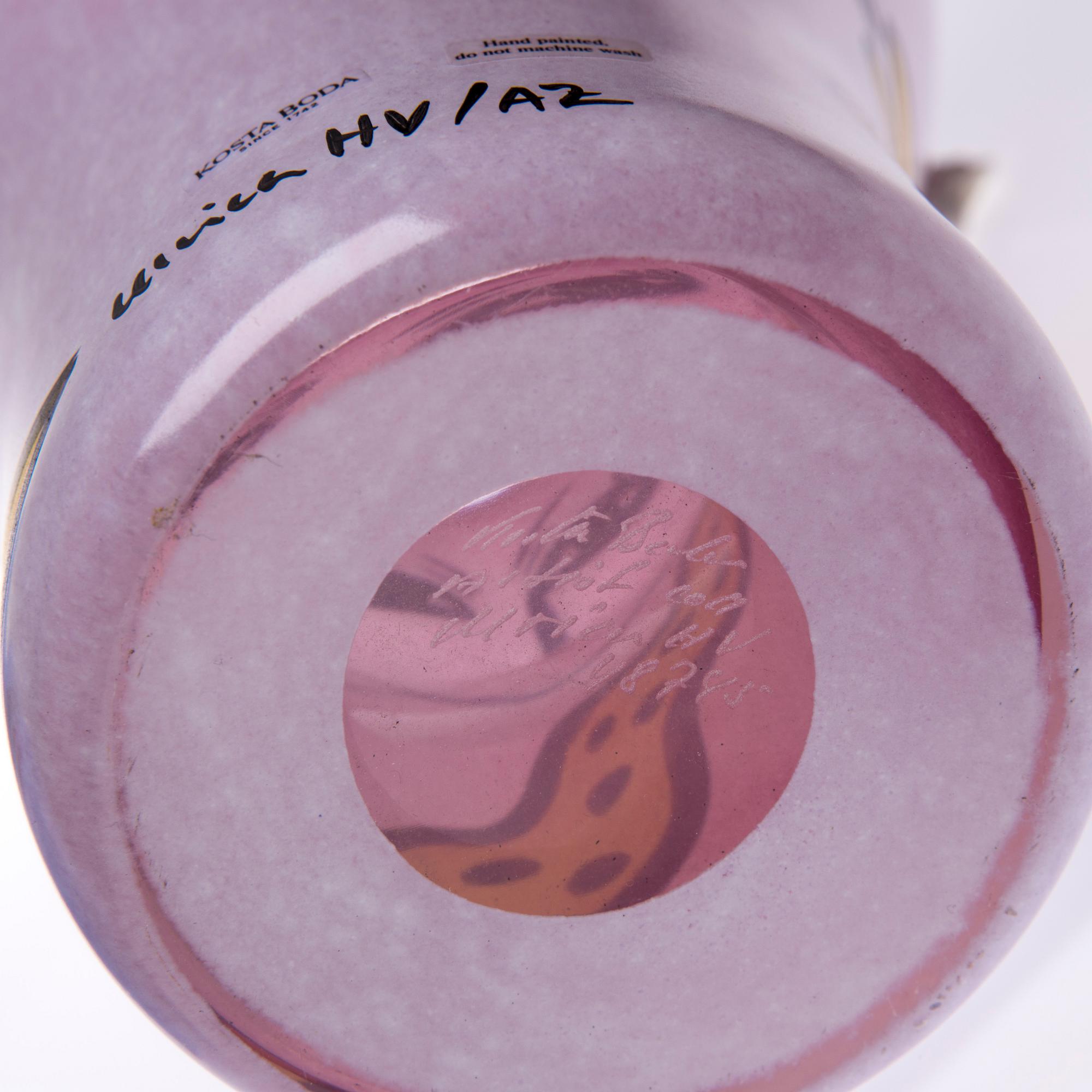 VASER, 2 st, "Open Minds", glas, signerade Ulrica Hydman-Vallien, Artist Collection.