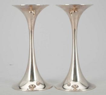 TAPIO WIRKKALA, LJUSSTAKAR, ett par, silver, Tapio Wirkkala, Kultakeskus, 1999.