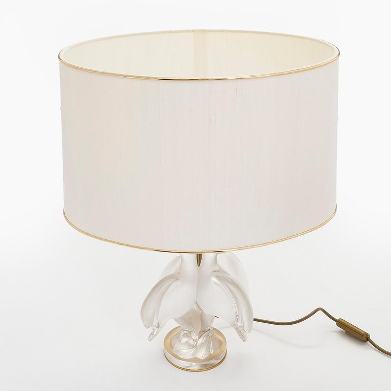 Lalique, an 'Ariane' table lamp, France, 20th century.