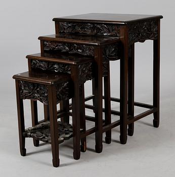 SATSBORD, 4 delar, orientaliskt, 1900-talets första hälft.