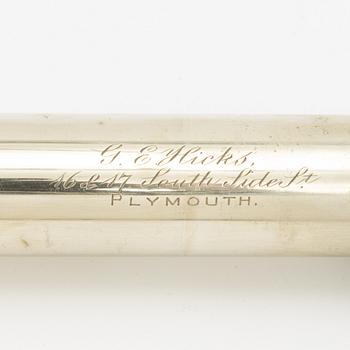 Three telescopes, English, by F Cox, Negretti & Zambra, and Hicks, 19th/20th century.