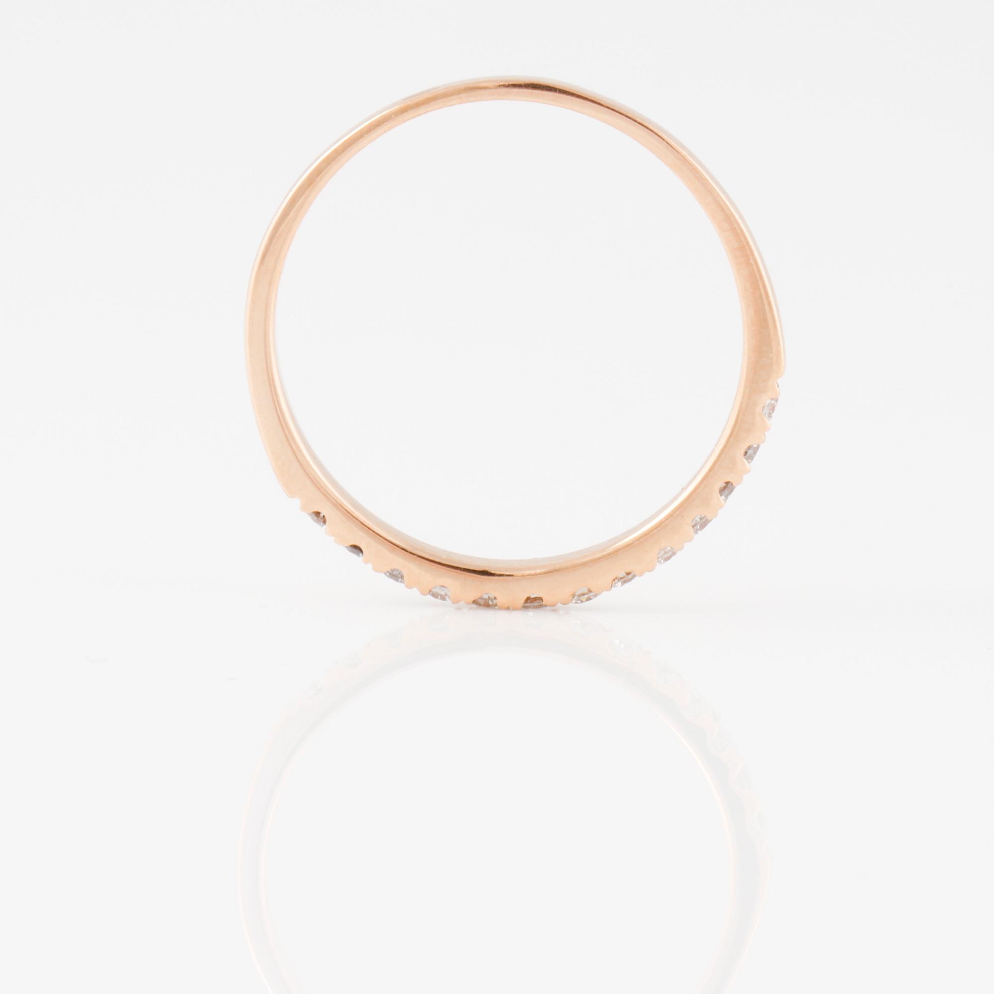 RING, med briljantslipade diamanter ca 0.20 ct.