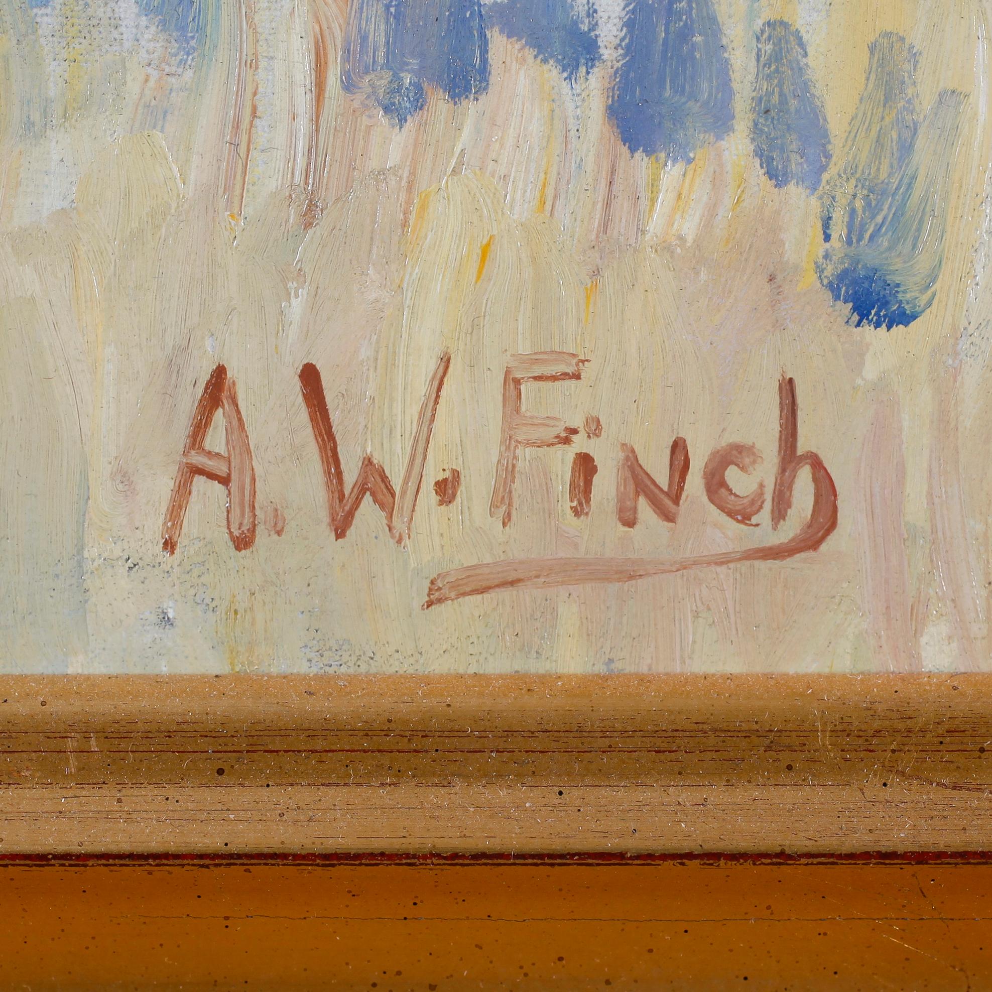 ALFRED WILLIAM FINCH, olja på duk, signerad.