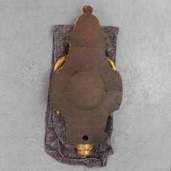A Gustavian wall pendellum clock, by Michael Åmarck Stockholm, second half of the 18th Century.