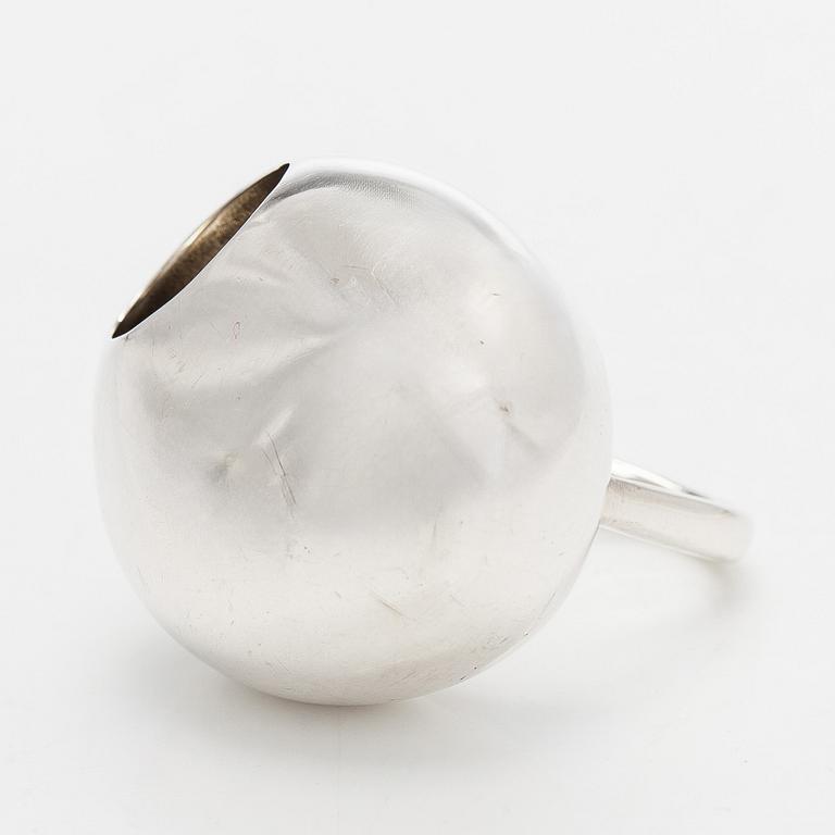 Georg Jensen, ring, "Cave", silver, designed by Jacqueline Rabun, circa 2000.