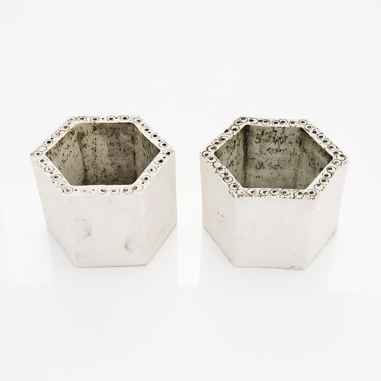 Rut Bryk, A set of two late 1950s 'Hexagon' stoneware tiles for Arabia.