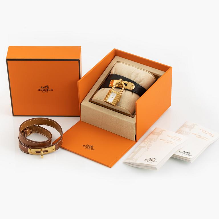 Hermès, wristwatch, "Kelly Lock" + extra bracelet, 2004.