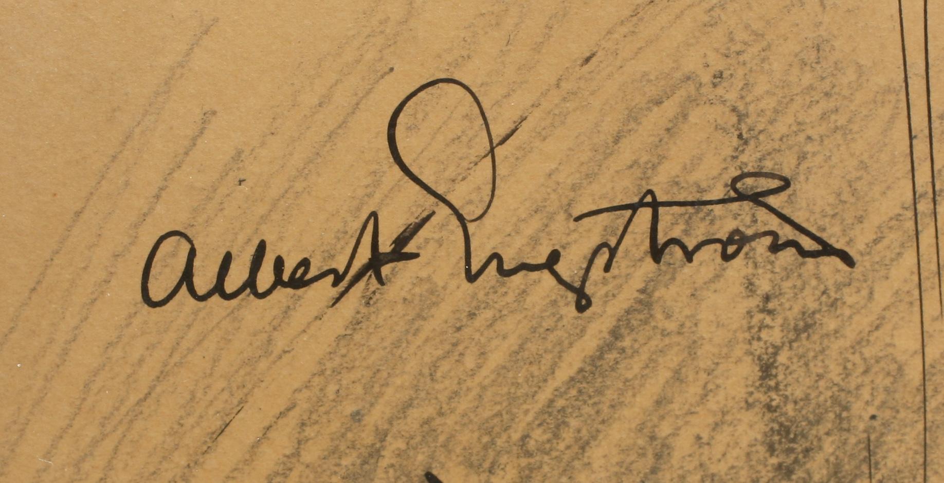 ALBERT ENGSTRÖM, tusch, 2 st, sign.