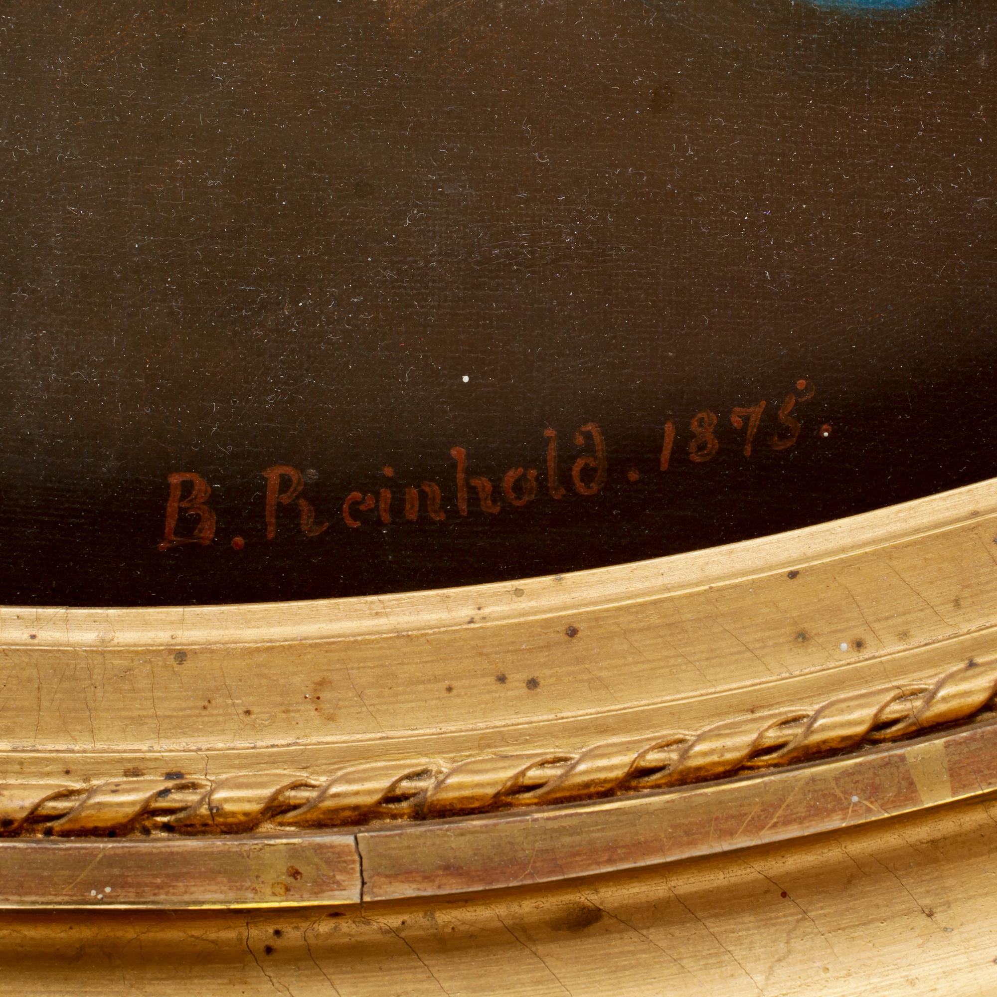 BERNHARD REINHOLD, olja på duk, sign o dat 1875.