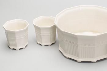 YTTERFODER, porslin, 3+1 st, "Waldemarsudde", Prins Eugen, Gustavsberg.