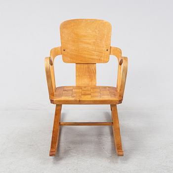 A rocking chair, 'Per-stolen', Per Aaslid, Aaslid Møbelfabrikk, Fyrde, Volda, Norway 1940/50`s.