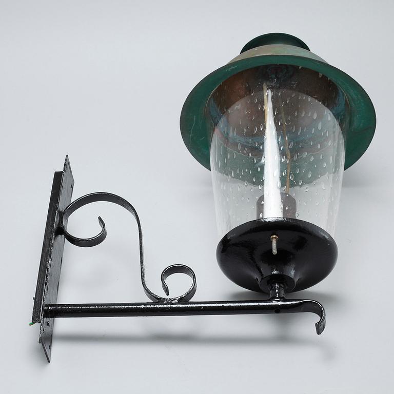 A 20th century wall lamp-.