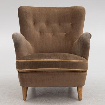 GA Berg, attributed, armchair, Swedish Modern, 1940s.