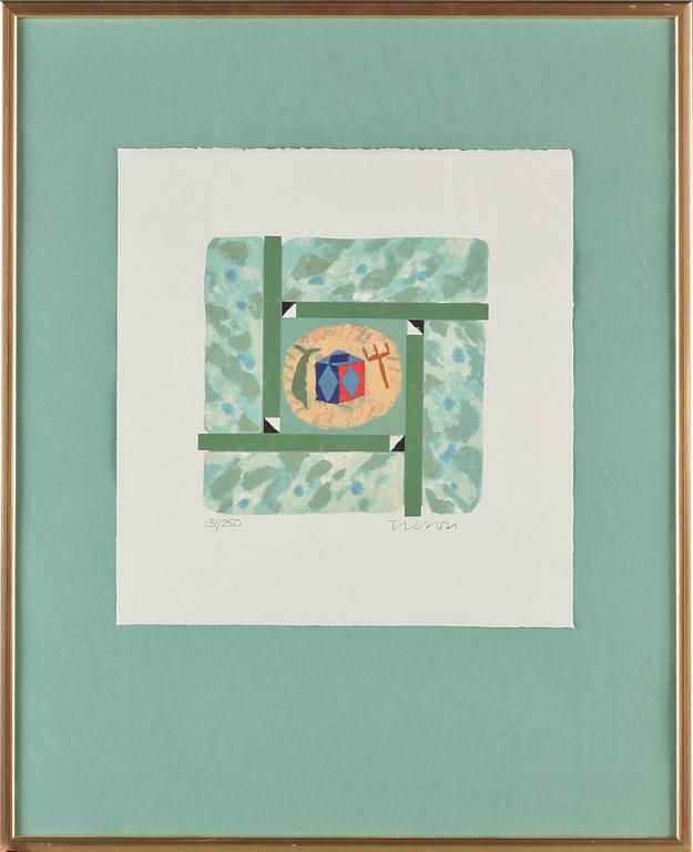 JOE TILSON, färglitografi, signerad och numrerad 131/250.