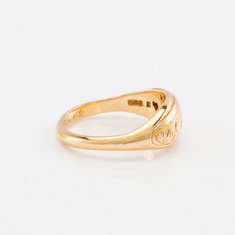 Ring 18K gold, Hallbergs Stockholm 1958.