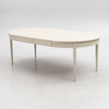 Dining table, Gustavian style, second half of the 20th century.