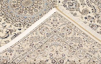 A Nain rug, part silk, so-called 9LAA, c. 210 x 130 cm.