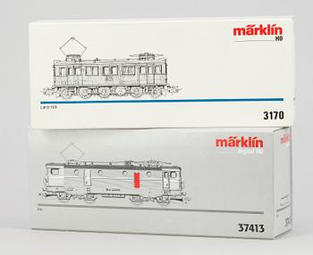 PARTI ELLOK, 2 st, Märklin H0 37413 och 3170. 1900/2000-tal.