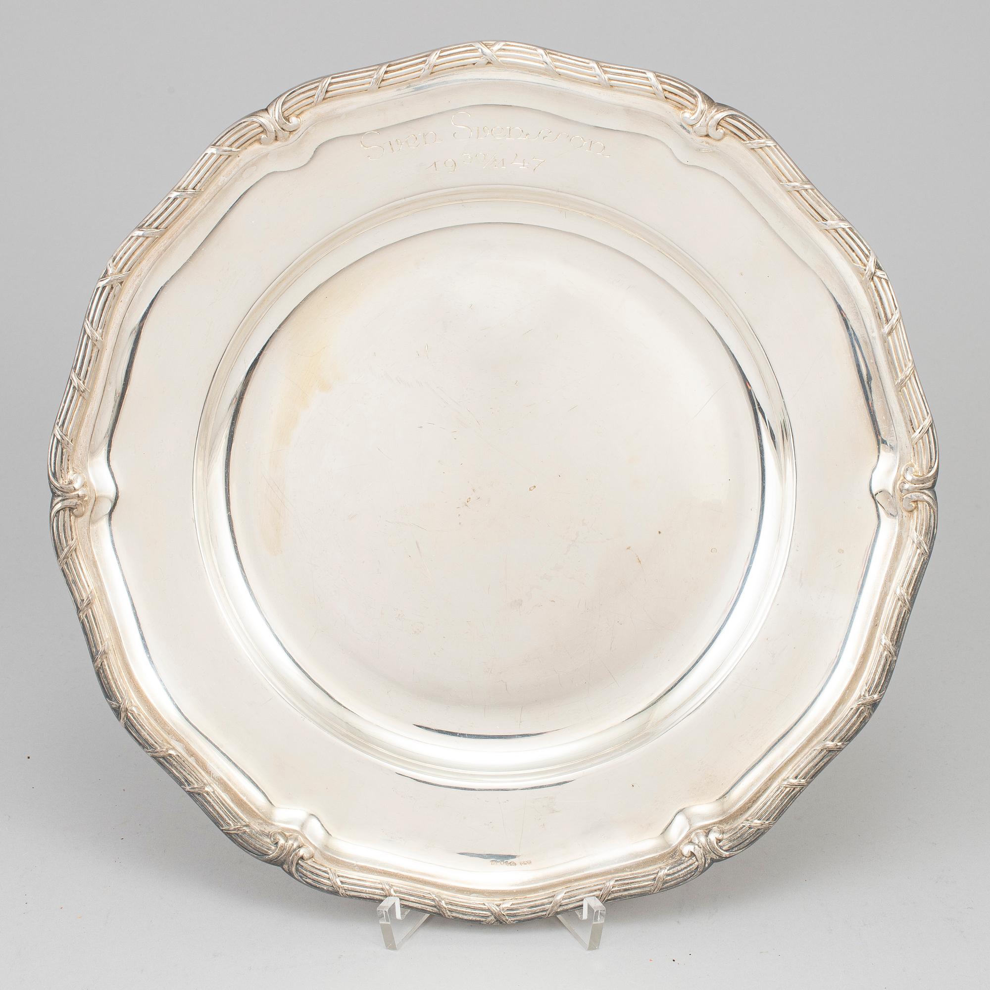 AG DUFVA, fat, silver, Stockholm 1932.