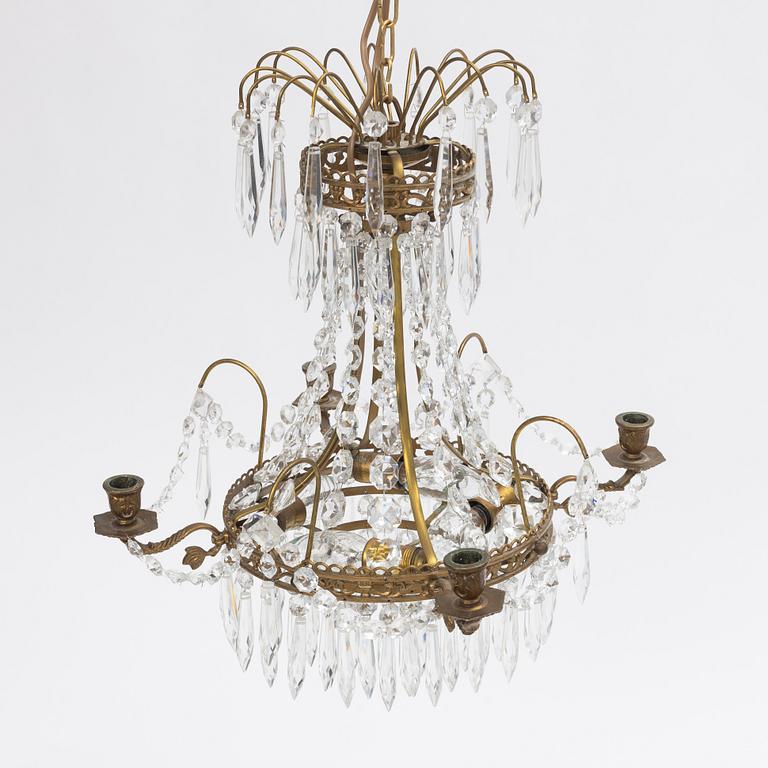 An Empire style chandelier, 20th Century.