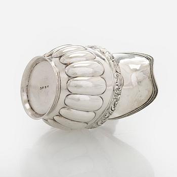 Henrik Qvarnberg, gräddsnäcka, silver, Viborg 1844.